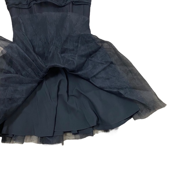 Mark & James by Badgley Mischka Black Strapless Tulle Formal Party Dress - Picture 7 of 9